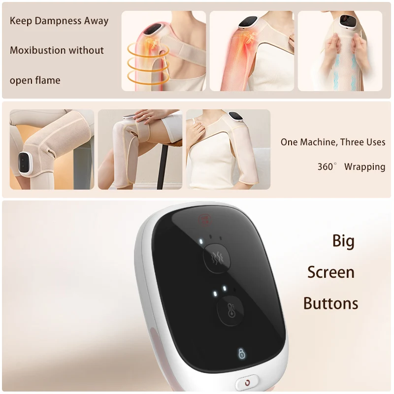 Universal Knee Shoulder Massage Machine Air Compression Circulation Exerciser with Heating Pressure Care Leg Massager