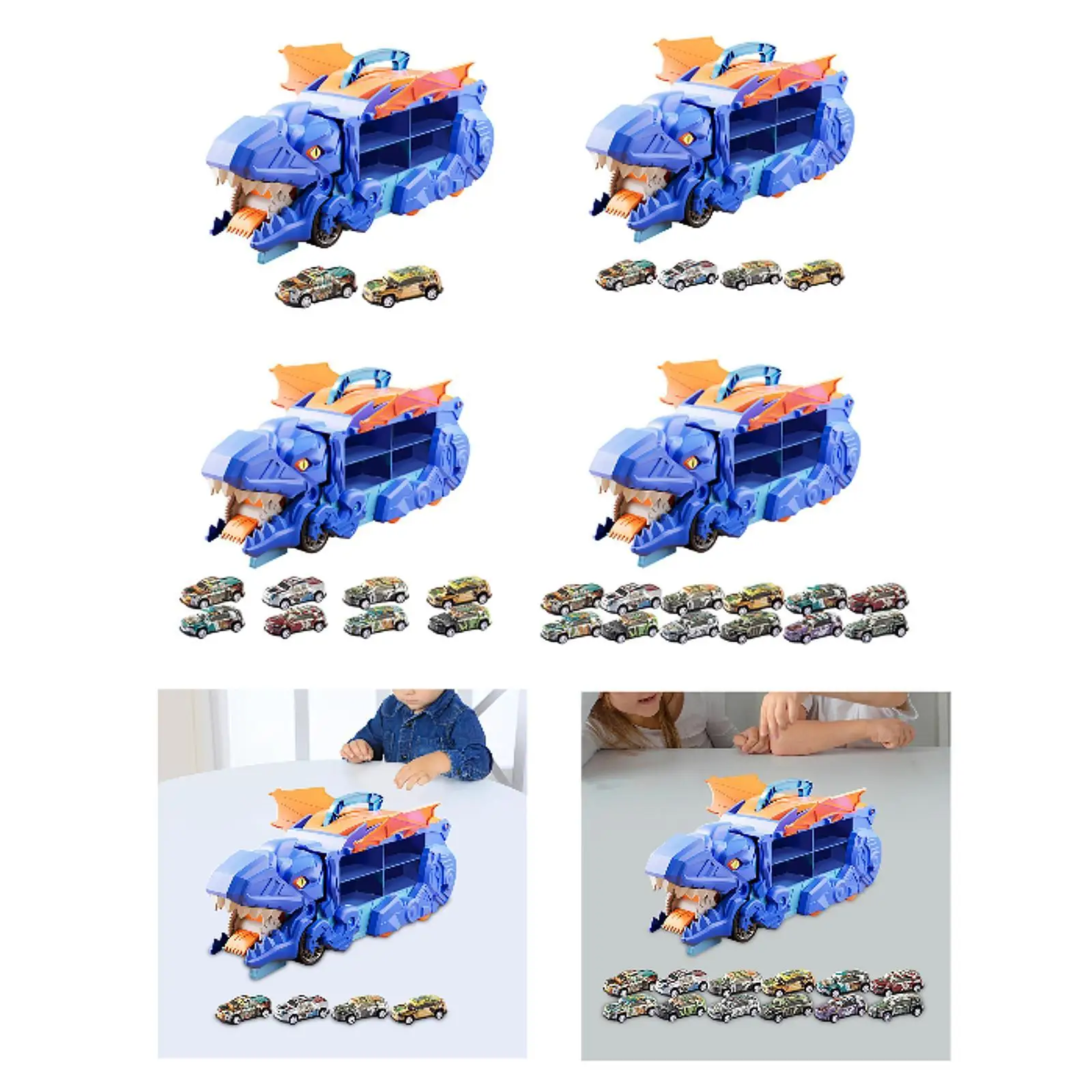 Dinosaur Transporter Truck Dinosaur Car Vehicles Playset for Party Supplies