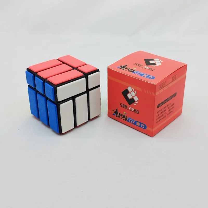[Wisdom] Bi Cube gebündelt 3x3 Magic Cube Latch Version 3x3x3 verbundener Würfel Puzzle Limited Rotation Schwierigkeitsgrad Herausforderung Fidget Toy