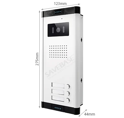 (Not Standalone)HOMSECUR 520C-3 Doorbell Camera For XSL 3-Apartment Video&Audio Doorphone Doorbell Intercom System