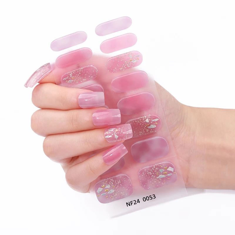 16 نصائح شبه علاج هلام مسمار شرائط سباركلي التسلق DIY بها بنفسك هلام مسمار ملصقات ذاتية اللصق هلام مسمار يلتف غطاء كامل UV مسمار ملصقا