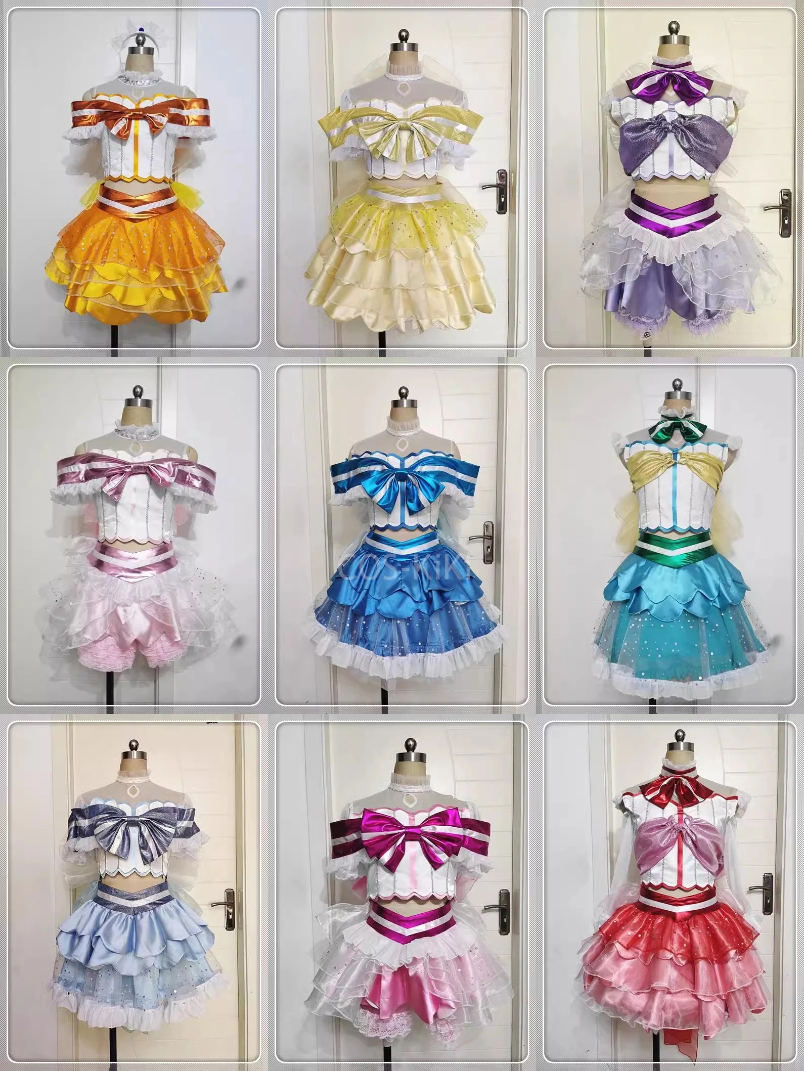 

COS-KiKi Anime LoveLive!Sunshine!!Aqours Love Aquarium Chika Mari Dia All Members Lovely SJ Uniforms Cosplay Costume Any Size