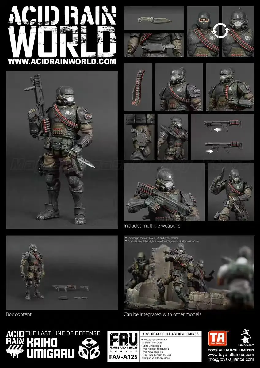 【Pre-sale】 Acid Rain War FAV-A125 Kaiho Umigaru 1/18 Action Figure Model Toy