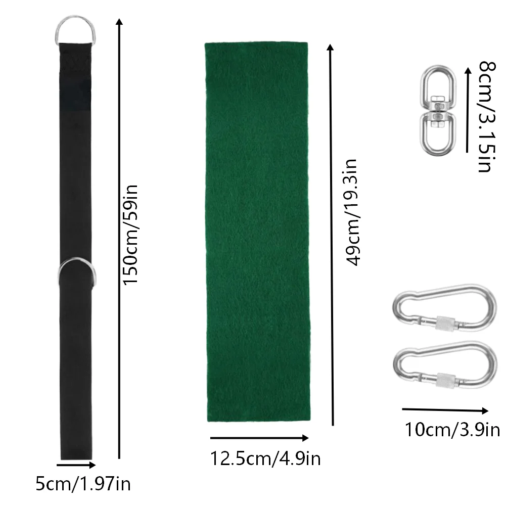 6/7/4pcs Outdoor Swing Suspension Rope With D-Rings And Carabiner Hooks For Hammocks, Swings, Hanging Chairs And Gym Rings