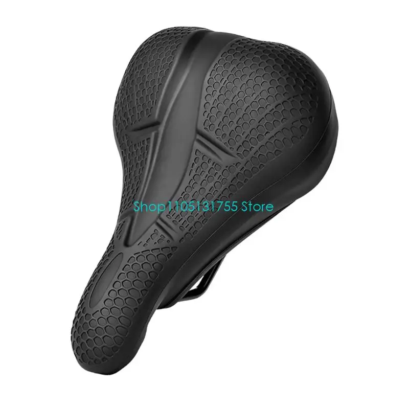 K0EF Soft Fill Bike Cover for Routine Travel, Daily Cycling Pad with Center Channel, Textured Contact Area and Black Finish