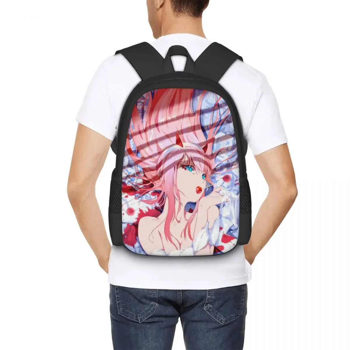 Darling In The FRANXX Zero Two Travel Laptop Backpack, Business College School Computer Bag Gift for Men & Women