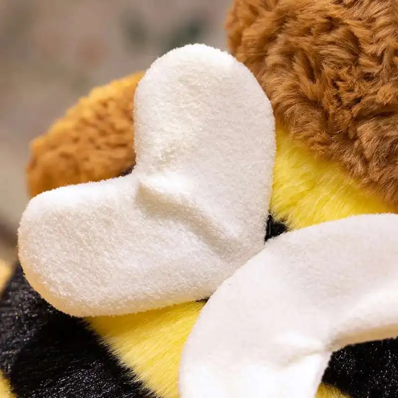 33CM Kawaii dessin animé abeille ours en peluche Animal en peluche poupée mignon insecte ours brun combinaison poupées cadeaux d'anniversaire pour enfants