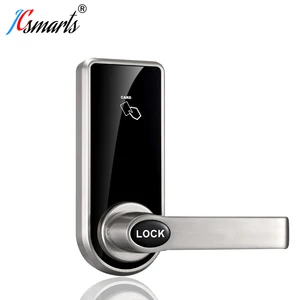 Wooden door electric hotel door lock with single latch