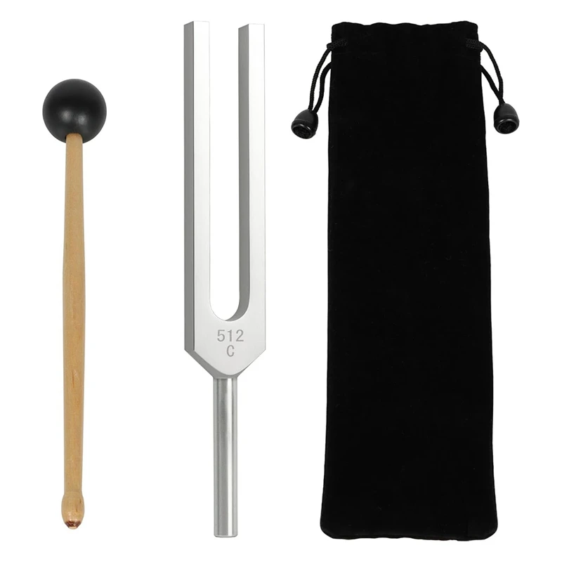 

Aluminum Alloy Tuning Forks 512Hz With Hammers For Nervous System Testing Sound Healing Therapy