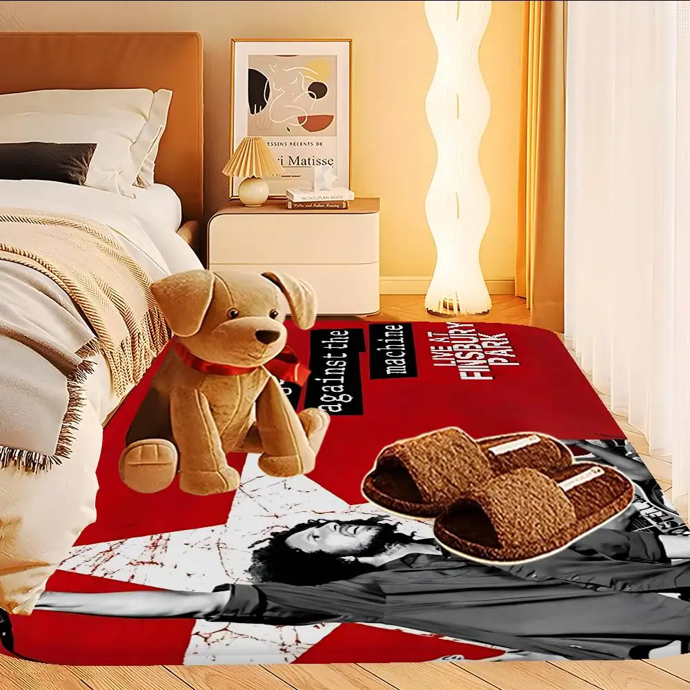 Rap Metal Band R-Rage A-Against The M-Machine Floor Mat Cheaper Anti-slip Modern Living Room Balcony Printed Bedside Mats