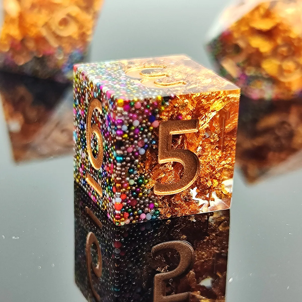 

Resin Dice COC Cthulhu Roleplaying Game Polyhedral Dice DND Dices set for Dungeons & Dragons Role-playing Board Game TRPG Dice