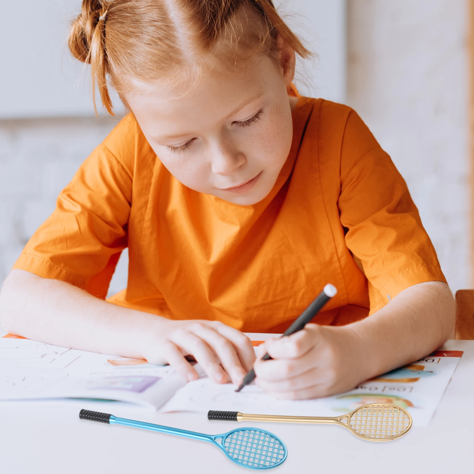 

12 шт. гелевая ручка, креативная форма ракетки, гелевые чернильные ручки, легкая милая школьная офисная ручка для письма, оптовая упаковка, милые ручки для девочек