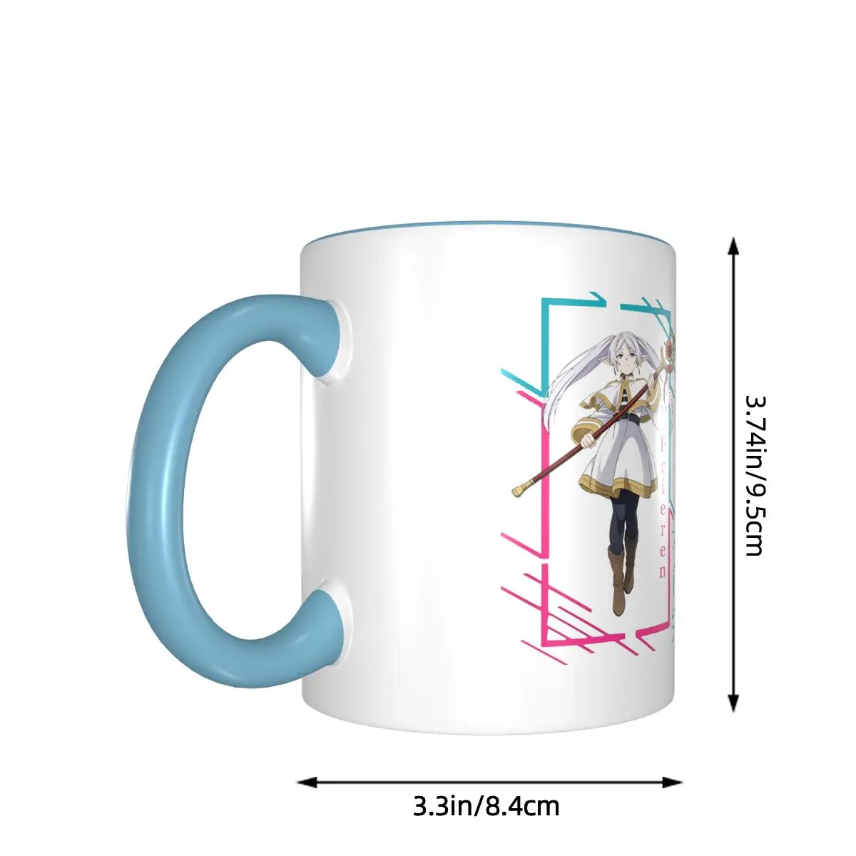 2025 كوب شاي Sousou No Frieren Merch من سلسلة الرسوم المتحركة المضحكة