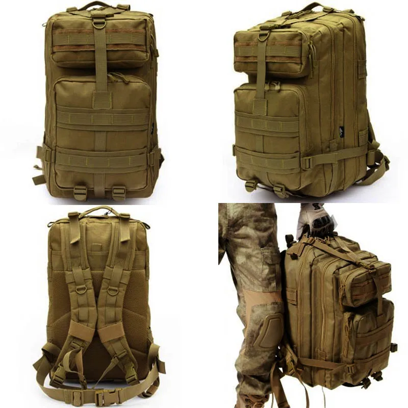 Imagem -06 - Grande Capacidade ao ar Livre Tático Molle Mochila Pacote de Assalto Militar Exército para Trekking Camping Caminhadas Caça 25l 3p