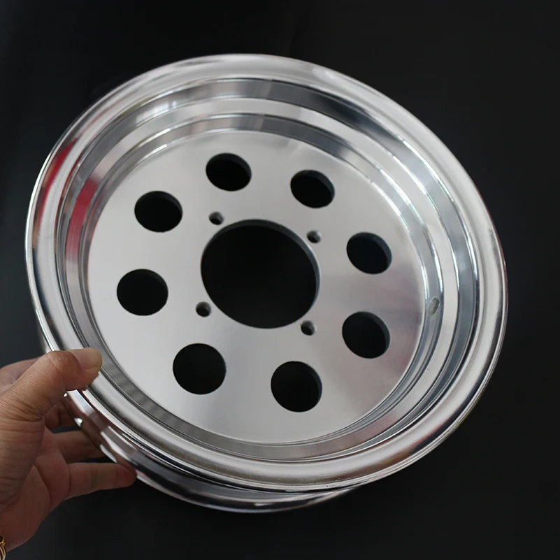 10 Inch Wheel for Circular Front Rear Wheel Auxiliary Electric Aluminum Alloy Pneumatic Tire Hub 3.50-10 for Scooter Tricycle