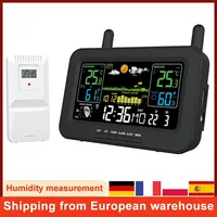 Wifi Wireless Indoor Outdoor Thermometer Hygrometer APP Control Weather Station Clock Digital Temperature Humidity Monitor