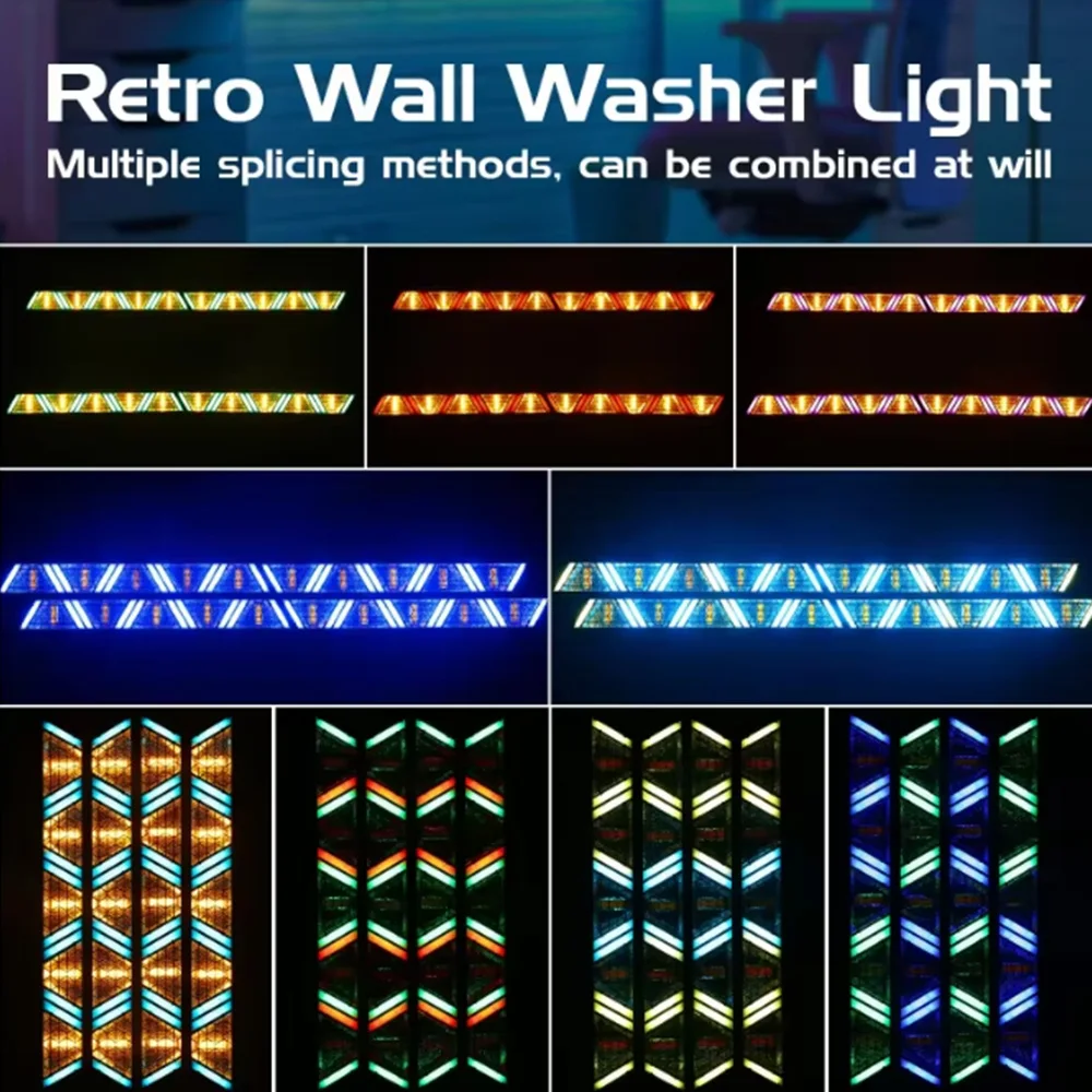 5X80W Stage Retro Lights DMX512 LED Pixel Bar Sound-Activated Flash Matrix DJ Disco Party Lights For Nightclub Concern Events