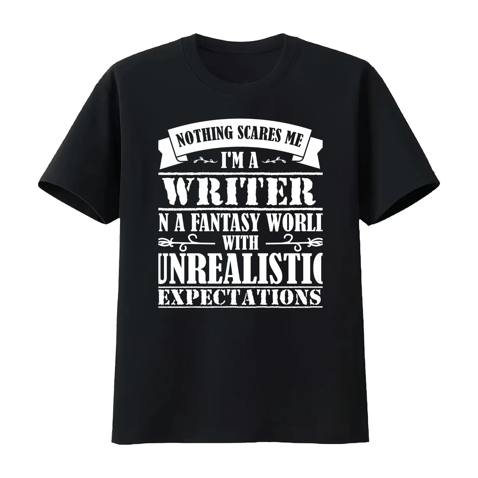 Author Novelist Writer Writing A Novel T-Shirt Summer Casual Cotton Tee Oversized Streetwear Tops Vintage Graphic Print
