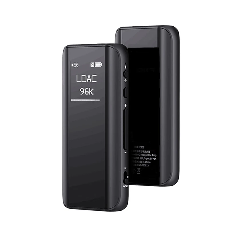

BTR15 Bluetooth 5.1 Приемник USB AMP Усилитель для наушников высокого разрешения 2X ES9219MQ DSD256 LDAC/Aptx Выход 3,5/4,4 мм