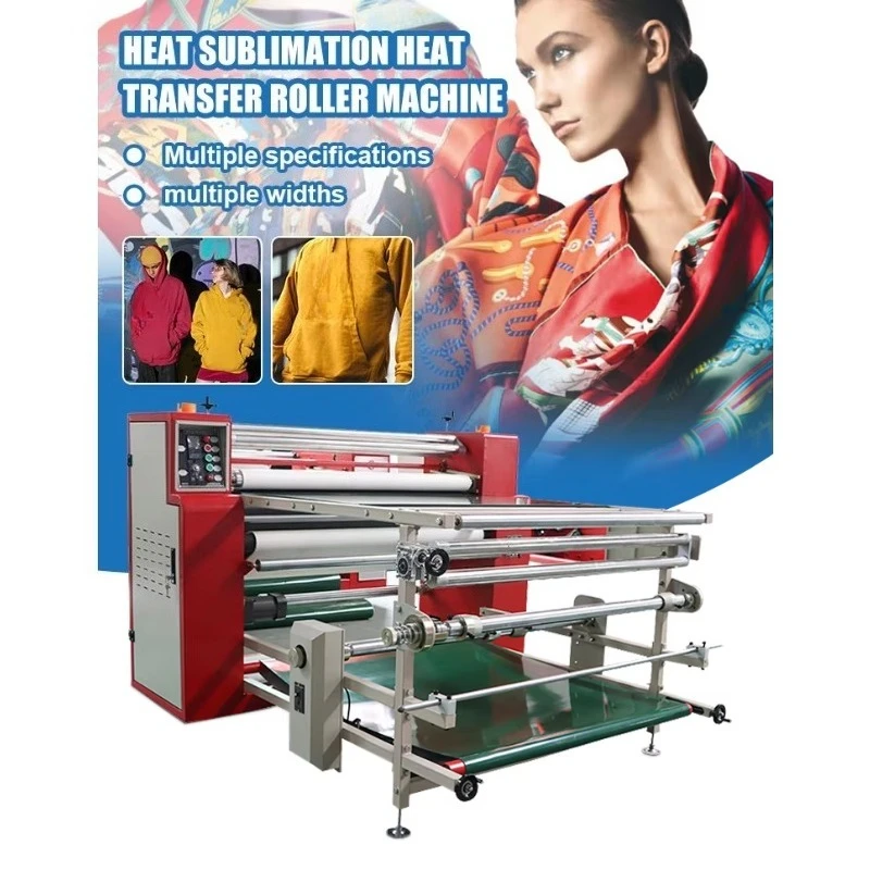Multi-Function Large IT-T12200 Width Cloth Textile Fabric Rotary Sublimation Roll to Roll  Heat Transfer Press Printing Machine