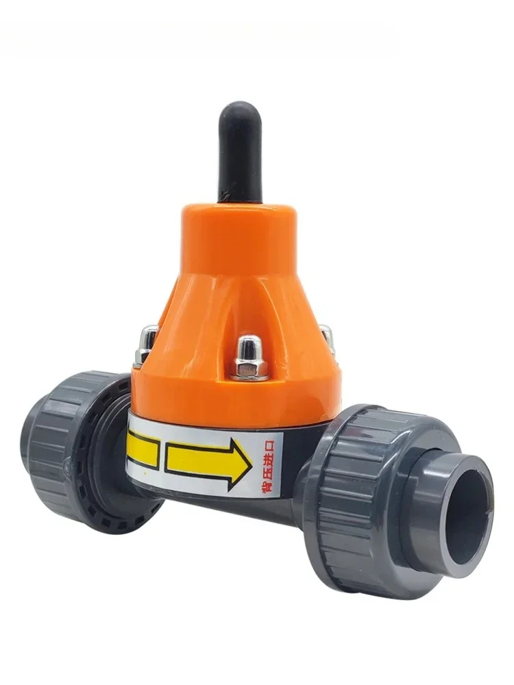 

Backpressure valve UPVC metering pump pressure reducing valve DN15 20PVC safety valve
