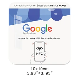 Plaque NFC Avis Google NFC plate NFC Plaque Acrylic Material Mirror Effect Quick Link to Menu