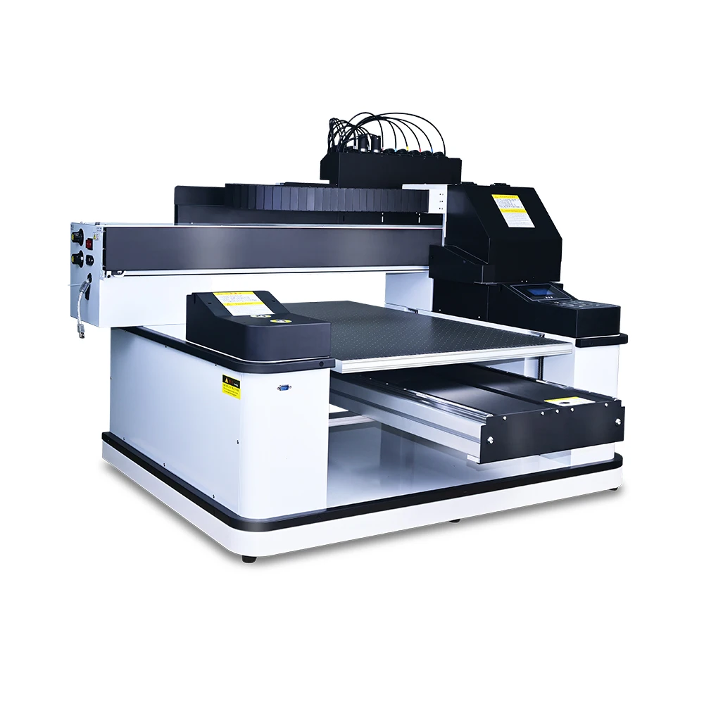 6090 UV Printer A1 UV DTF Printer with Varnish LED Flatbed Printer Automatic UV Printer for Phonecase Bottlle Acrylic Wood Metal