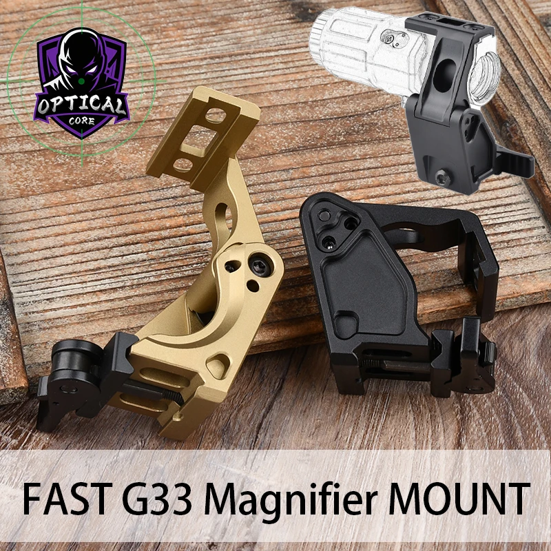 

Metal FTC FAST G33 Magnifier MOUNT Sight Baser Outdoor Hunting Aiming Scope Mount Set Optical Folding Red Dot Sight Accessory