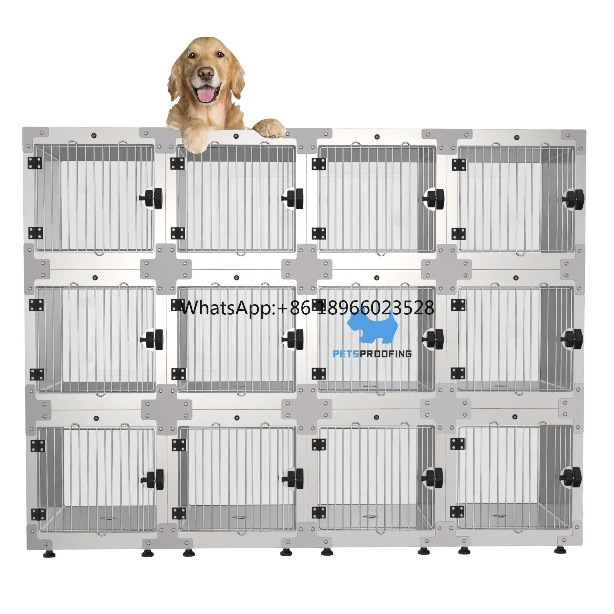 Veterinary multifunction visible windoe Animal S M L Dog Cat Pet Vet Crate small medium large Cage cages Bank