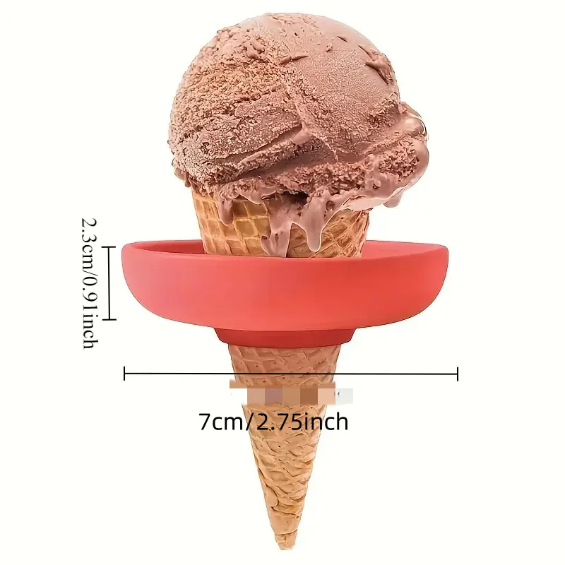 Colorful Drip Free Popsicle Holder Silicone Freeze Ice Popsicle Holders Reusable Mess-Free Anti-drip Ice Cream Tray For Kids image 2