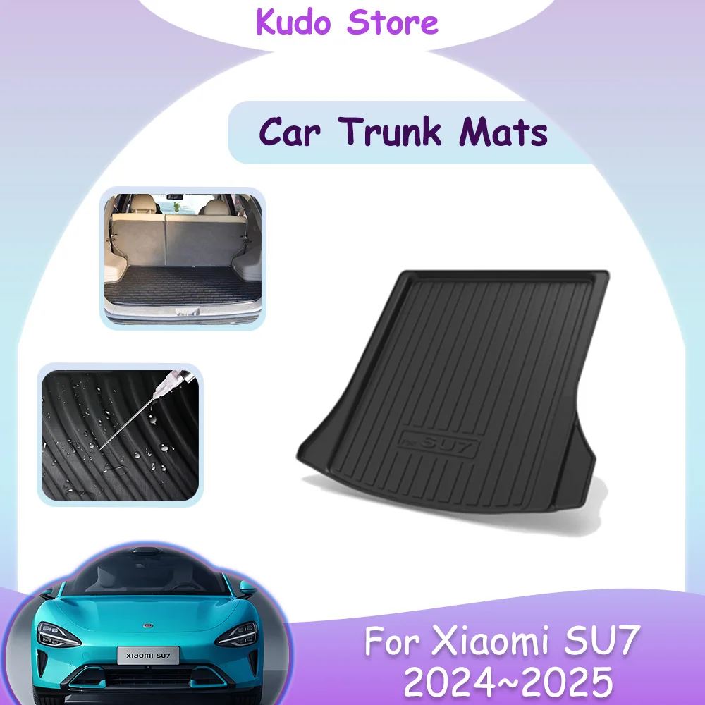 

Full Coverage Custom Car Trunk Mats For Xiaomi SU7 MS11 2024~2025 2023 Storage Carpets Waterproof Luggage Cushion Accessories.