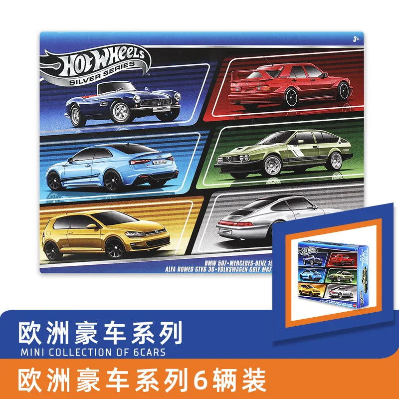 Hot Wheels Collectible Theme Gift Box: 6-Car Hgm12 Legendary Classic Zamac Boy Collectible Car Model Toys