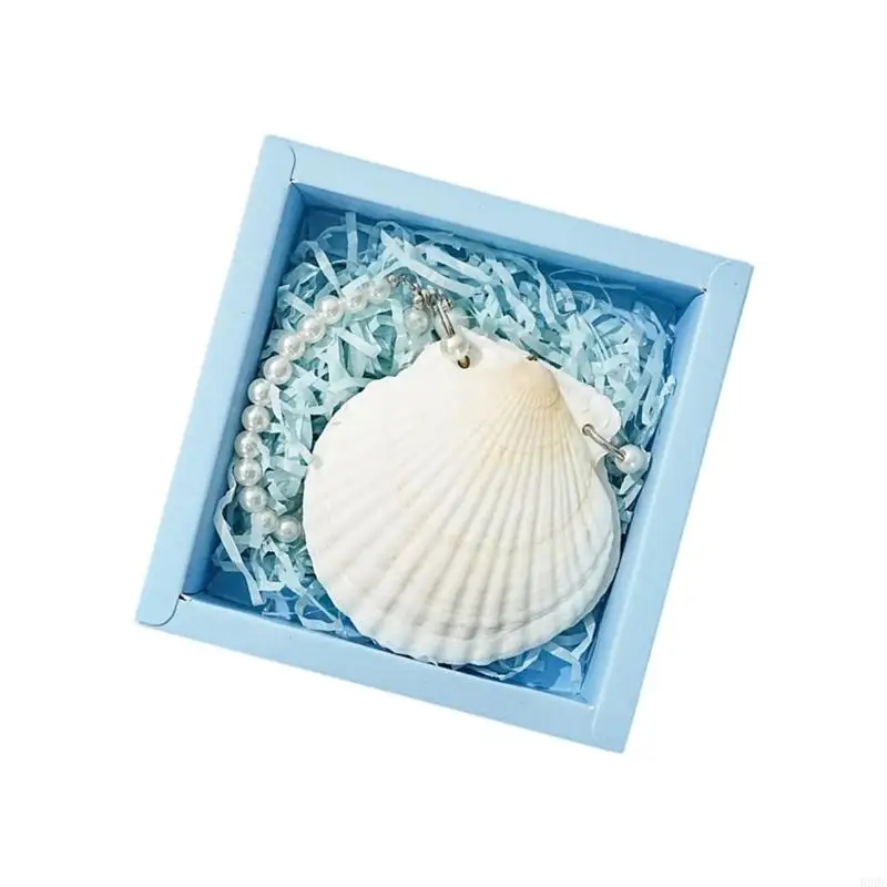 Handmade Natural Shell Cover Notebook With 30 Sheets Unruled 2 Rings Binder Cover For Travel Journal And Holiday Gift 896C