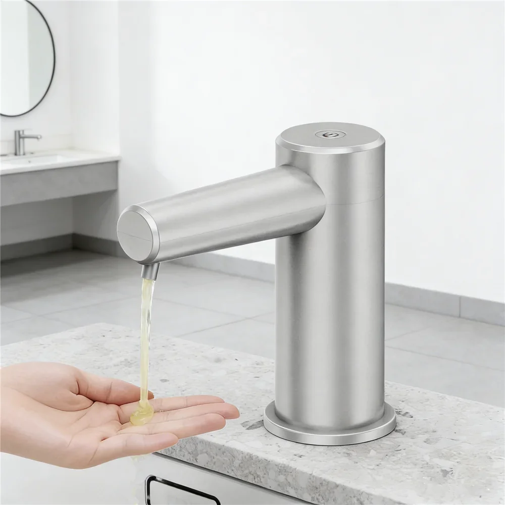 touchless-automatic-dish-soap-dispenser-for-kitchen-sink-electric-pump-leak-proof-no-spill-with-100cm-tube-liquid-foam-soap