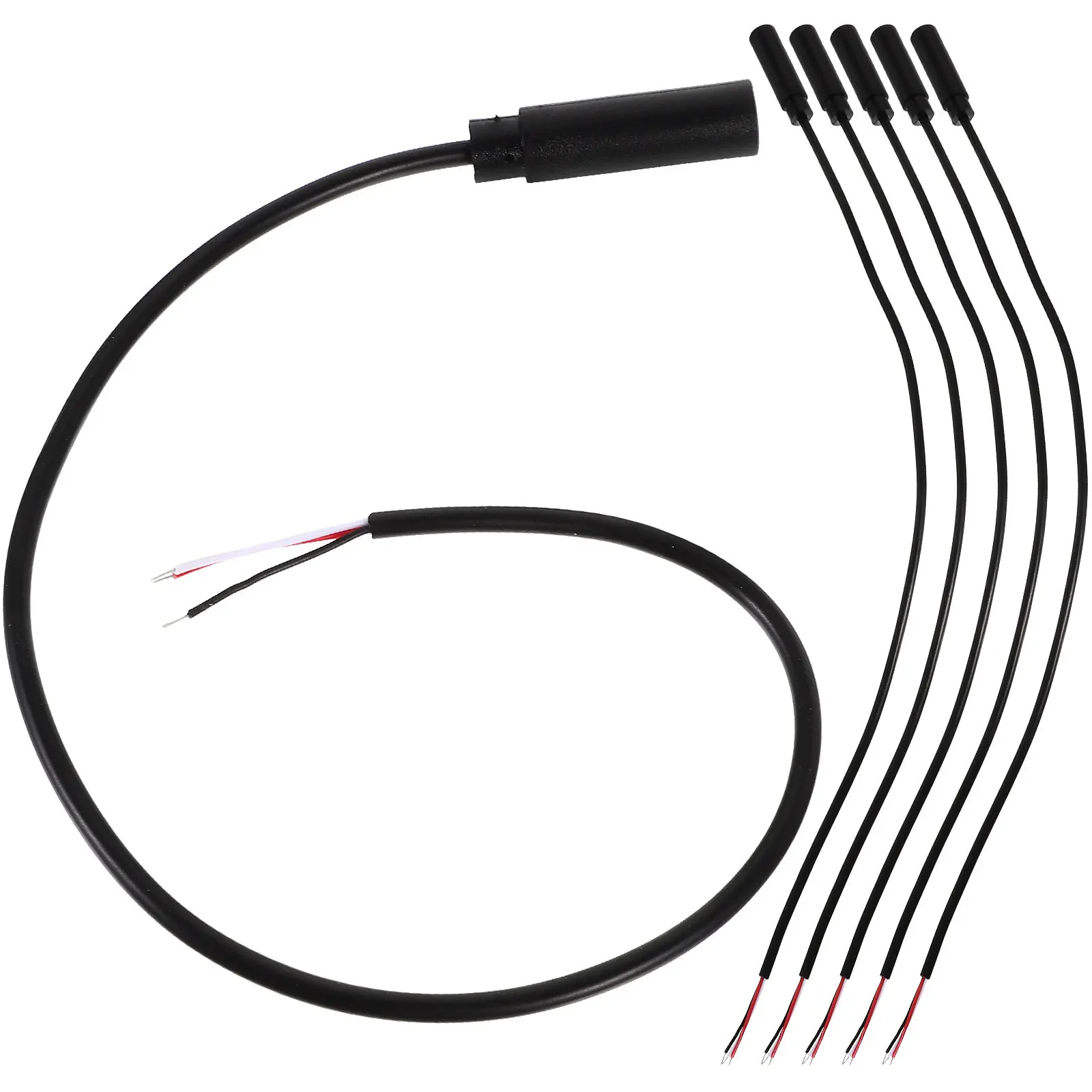 

Комплект из 6 аудиокабелей 3,5 мм (штекер) - с открытыми концами для ремонта/замены, для наушников, колонок, автомобильных MP3-плееров, с изоляцией из ПВХ премиум-класса