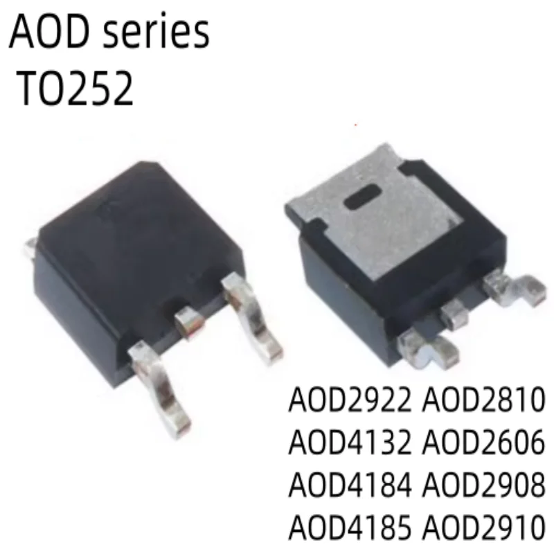 

xkss 50pcs AOD D2810 D2606 D2908 D2910 D2922 D4132 D4184 D4185 SMD TO-252 TO252 MOSFET field effect transistor