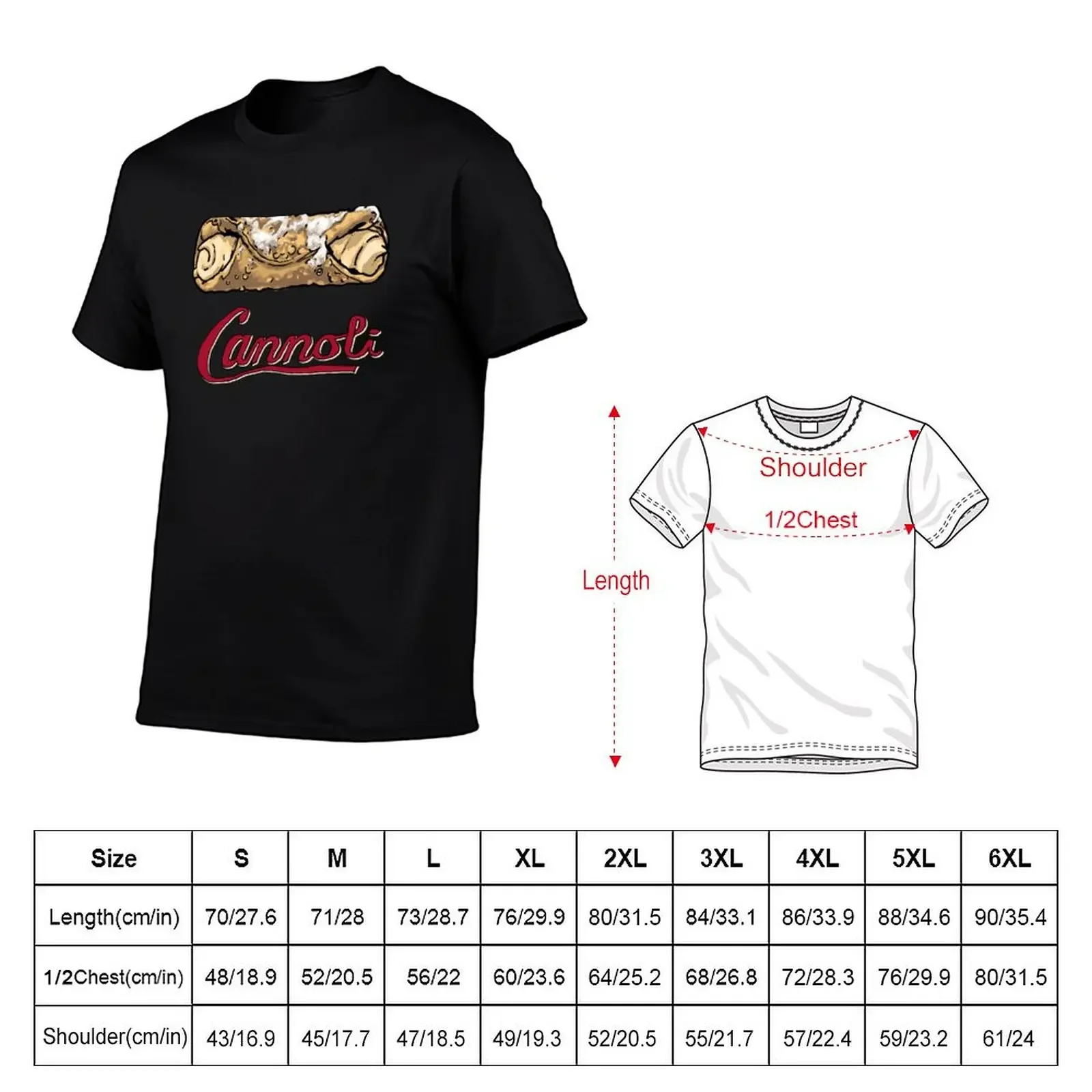 Cannoli T-Shirt blacks fashion shirts topping clothes mens t shirts casual stylish