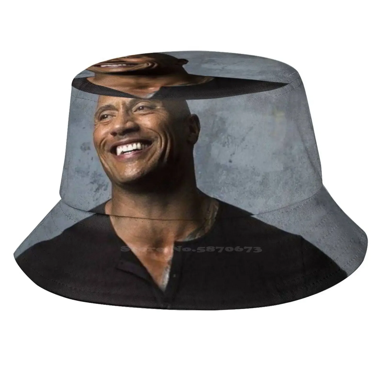 Dwayne Johnson Print Bucket Hats Sun Cap Dwayne Johnson The Actor