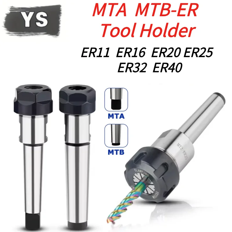 YS Genauigkeit 0,005 MTB MTA MT1 MT2 MT3 MT4 Morsekegel ER11 ER16 ER20 ER25 ER32 ER40 Spannzangenhalter, CNC Werkzeughalter Klemme