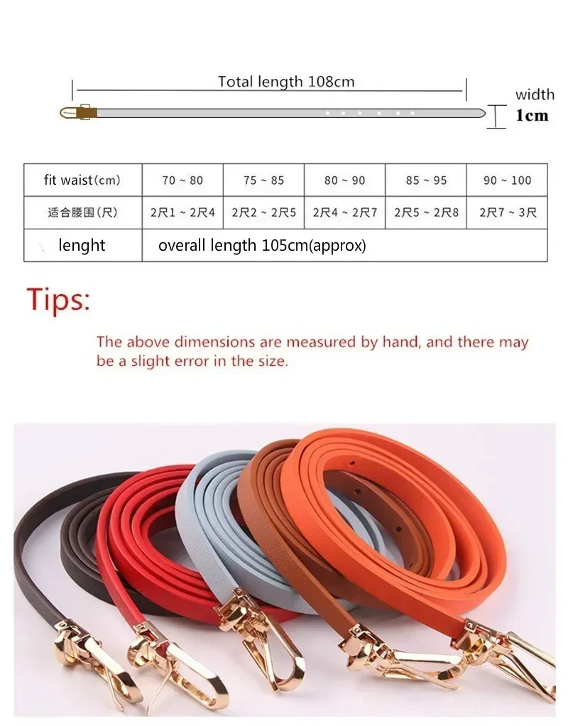 Stretch  Belt Women Fashion Waist Belt Thin Buckle Waistband for Fashion Ladies Belt Dress Apparel Accessories New Style 2023