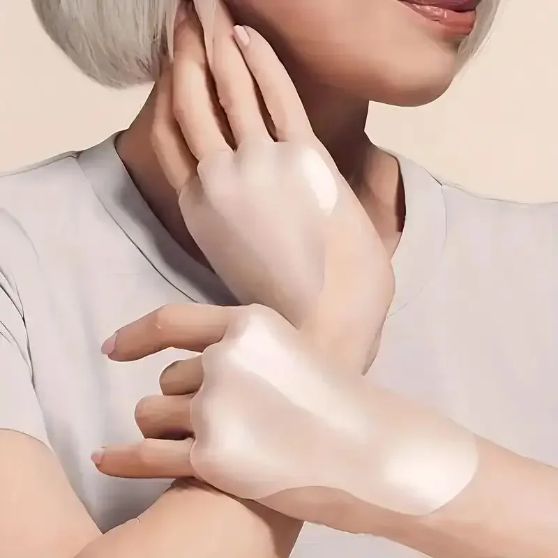 1 Para Silikonowych Naklejek na Ręce Przeciw Zmarszczkom, Liftingujące Płatki z Czystego Silikonu, Żelowe Płatki do Pielęgnacji Urody i Skóry