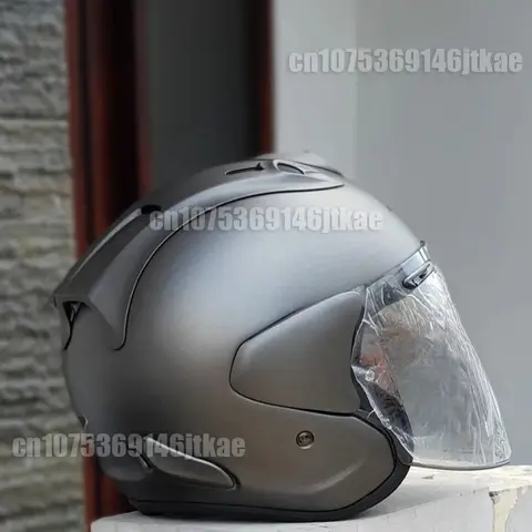 3/4 Open Face Helmet VZ-RAM Motorcycle Helmet Matte Grey Summer Jet Scooter Motobike Half Helmets Cascos Para Moto