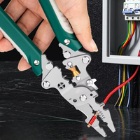 Electrician Wire Crimper Peeler Pliers Cables Stripping multifunctional Press Plier Terminal Crimping Gross Side Cutting Tool