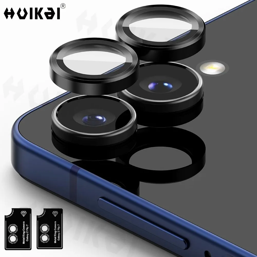 Camera Lens 2 PCS For Samsung Galaxy Flip 7 Fold 7 Flip 6 5 Protector Tempered Glass Camera Screen Protector Metal Scratc Cover