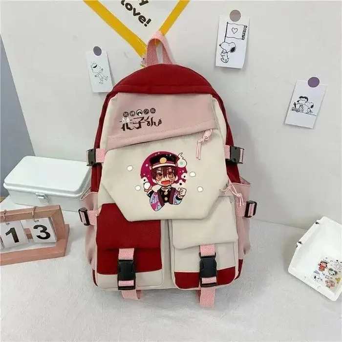 

Черный, синий, красный, Jibaku Shounen, школьные сумки Hanako-Kun, рюкзаки большой вместимости, аниме-игра