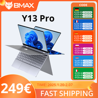 BMAX Y13PRO 360° Laptop 13.3 inch Notebook Windows 11 16GB RAM LPDDR5 512GB SSD 1920*1080 IPS Intel N100 laptops Computer