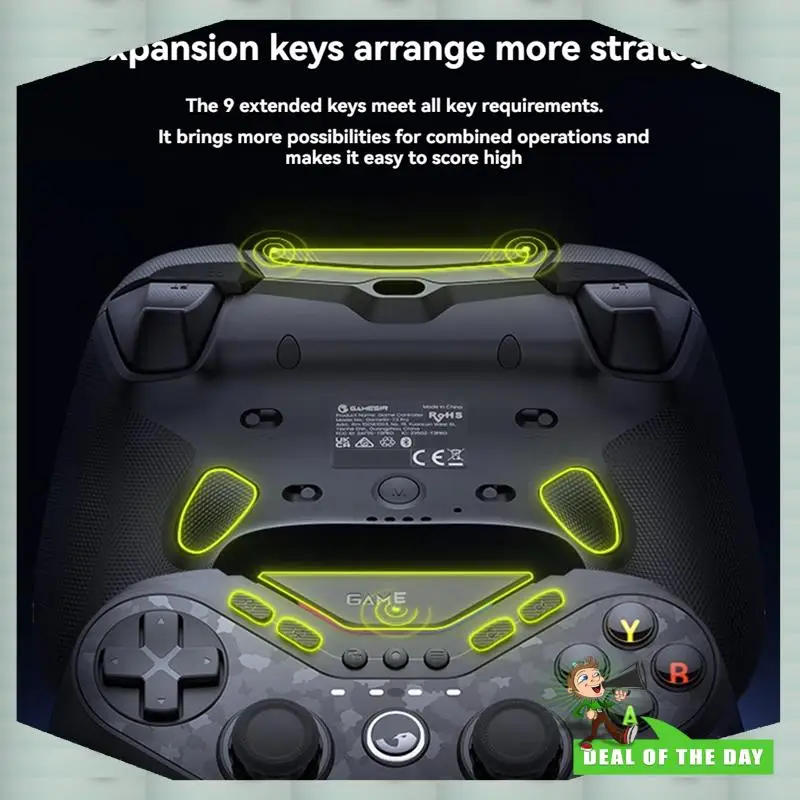 

24-Hour Delivery Controller Hall Effect Gamepad PC TMR Joystick NFC 6-Axis Gyro Switchable Layout 9 Mappable Button
