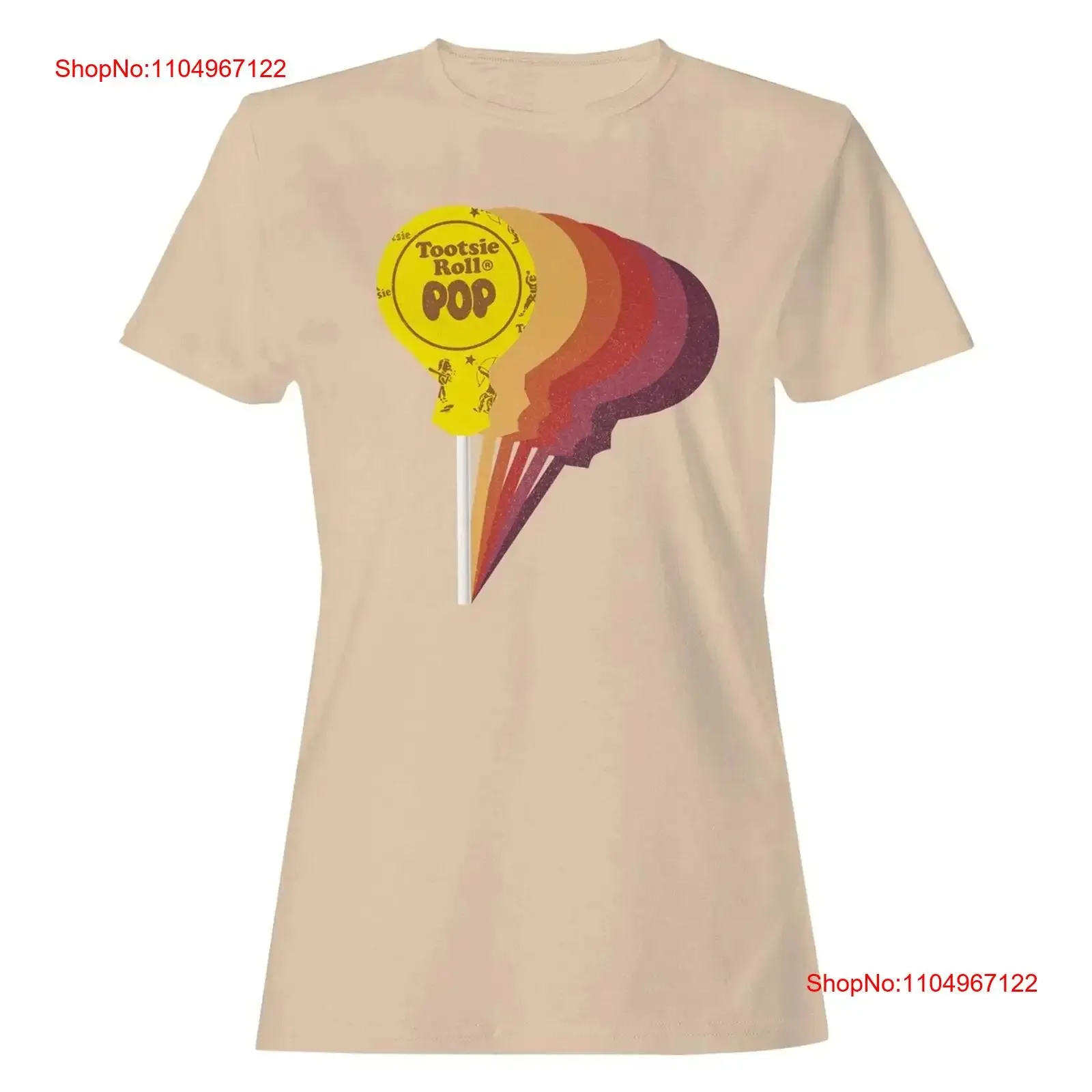 Camiseta con licencia oficial de Tootsie Roll Pop Art Poster para mujer, camiseta vintage lavada Unisex, gráfico suave, versátil y transpirable