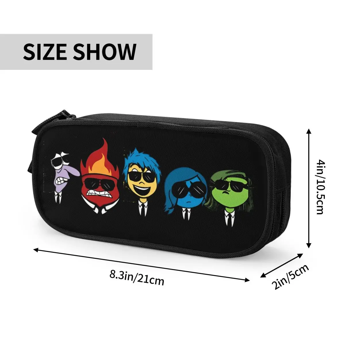 Inside Out Dogs Pencil Case Pencilcases Pen Box for Student Big Capacity Pencil Bags School Supplies Zipper Accessories