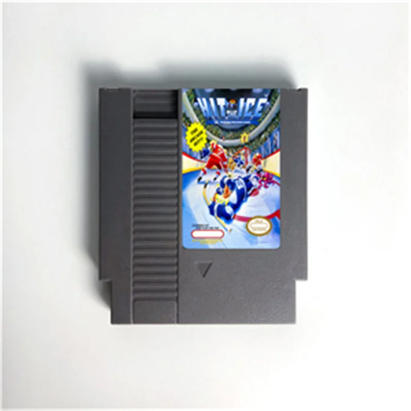 Game Cart for 72 Pins Console, Hit the Ice-BVS, Vídeo Hockey League, NES
